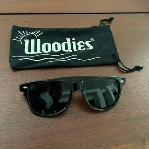 Woodies Classic Black Sunglasses for Men
